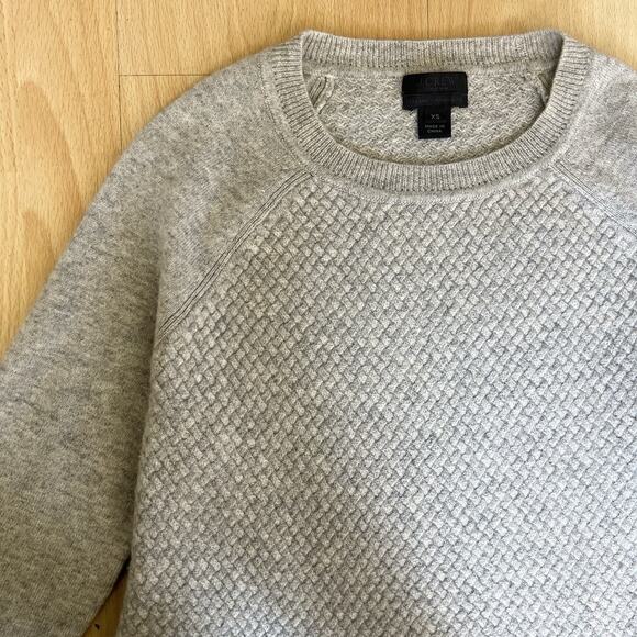 J.CREW 100% Italian Cashmere Crew Neck 3/4 Sleeve Sweater Women Size XS - Picture 3 of 5